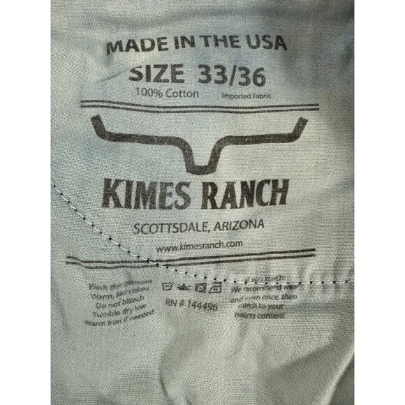 Kimes Ranch Jeans Mens Sz 33x36 Roger Western Slim Fit Bootcut Stretch Denim USA - Picture 4 of 9
